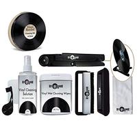 Retro Musique Kit completo per la pulizia dei dischi in vinile, spazzola antistatica in fibra di carbonio, spazzola in microfibra, spazzola per stilo e altro ...