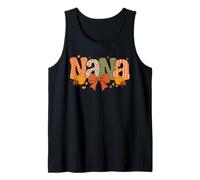 Retro Nana Zucca Autunno Coquette Bow Ringraziamento Nana Fall Canotta