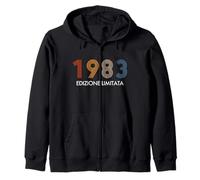 retrò Nato nel 1983 Edizione Limitata 43 Compleanno Felpa con Cappuccio