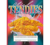 Retro Neon Chicken Tendies Composition Notebook: College Ruled Journal for Teens, College Students, Musicians and Fast Food Lovers - Funny Synthwave Lightning Meme Book