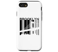 Retro New York ponte Brooklyn vintage skyline città NYC NY Custodia per iPhone SE (2020) / 7/8