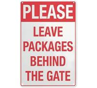 Retro No Unauthorized Parking Tin Sign 8 X 12 in | Easy with nails tape rope four corner round holes metal sign