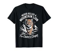 Retro non ha mai ucciso un leone di montagna ma ho soffocato un puma Maglietta
