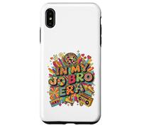 Retro Nostalgia Era Disco Groovy 80s 90s Vintage Estetica Custodia per iPhone XS Max