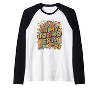 Retro Nostalgia Era Disco Groovy 80s 90s Vintage Estetica Maglia con Maniche Raglan