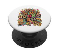 Retro Nostalgia Era Disco Groovy 80s 90s Vintage Estetica PopSockets PopGrip Adesivo