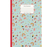 Retro Notebook with Colorful Vintage Icons and a Playful 80s Inspired Aesthetic: A college ruled notebook created for writing journaling and everyday note taking with Cute 90s Aesthetic Pattern