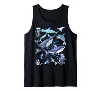 Retro Ocean Wildlife - Shark, Fish & Octopus Vibes Canotta