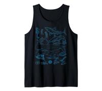 Retro Ocean Wildlife - Shark, Fish & Octopus Vibes Canotta