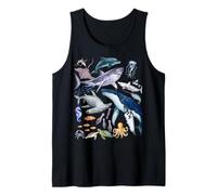 Retro Ocean Wildlife - Shark, Fish & Octopus Vibes Canotta