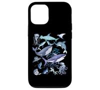 Retro Ocean Wildlife - Shark, Fish & Octopus Vibes Custodia per iPhone 12/12 Pro