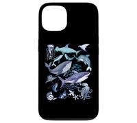 Retro Ocean Wildlife - Shark, Fish & Octopus Vibes Custodia per iPhone 13