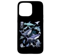 Retro Ocean Wildlife - Shark, Fish & Octopus Vibes Custodia per iPhone 15 Pro Max
