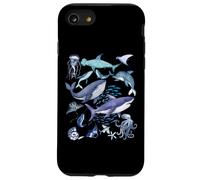 Retro Ocean Wildlife - Shark, Fish & Octopus Vibes Custodia per iPhone SE (2020) / 7/8