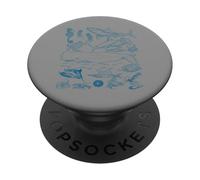 Retro Ocean Wildlife - Shark, Fish & Octopus Vibes PopSockets PopGrip Adesivo