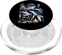Retro Ocean Wildlife - Shark, Fish & Octopus Vibes PopSockets PopGrip per MagSafe