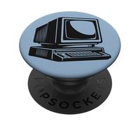 Retro Old PC IT Programmatore & Sviluppatore Grafica PopSockets PopGrip Adesivo
