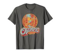 Retro Olympic National Park Vintage Style 80s PNW Maglietta