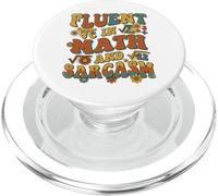 Retro Ondulato Fluente In Matematica E Sarcasmo Groovy Flower Teacher PopSockets PopGrip per MagSafe