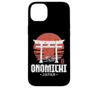 Retro Onomichi Giappone Torii Gate giapponese Kanji Souvenir Custodia per iPhone 14 Plus