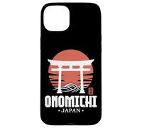 Retro Onomichi Giappone Torii Gate giapponese Kanji Souvenir Custodia per iPhone 15 Plus