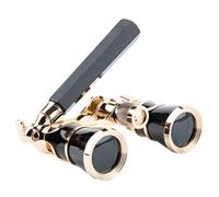 Retro Opera Occhiali Binocolo Ottico Lente Teatro Metallo Catena Telescopio Delicato Multiuso Campeggio Regali Nero