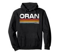 Retro Oran Algeria Abbigliamento Design Città Algerina Felpa con Cappuccio