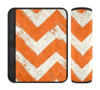 Retro Orange White Wave Lines Stripe 2 Pack seggiolino auto spalla pad protegge il collo e le spalle per berlina accessori para carro