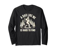 Retro Outdoor Bigfoot Sasquatch Wearing Sunglasses Forest Maglia a Manica