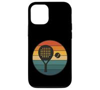 Retro Padel Tennis Sunset Racchetta Padel Custodia per iPhone 12/12 Pro