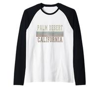 retrò Palm Desert California Maglia con Maniche Raglan