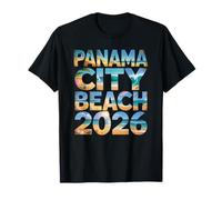 Retro Panama City Beach 2026 Viaggio Vacay Moms BFF Crew Maglietta