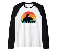 Retrò papa orsi occhiali da sole papa amante della festa del Maglia con Maniche Raglan