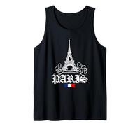Retro Paris Old Outfit, Abstract Paris Illustration Fashion Canotta