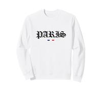 Retro Paris Old Outfit, Abstract Paris Illustration Fashion Felpa