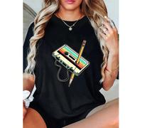 Retro Party Clothing from The 80S And 90S Featuring Nostalgic Cassette Tape Prints on T-Shirts. KOMFORT & SICHERHEIT - Das Kinder-T-Shirt aus 100 % Baumwolle bietet höchsten Tragekomfort und Sicherhei