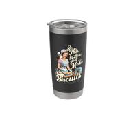 Retro Pasticcere Pun This Is How You Make Biscotti Cat Mom Bicchiere termico in acciaio inox doppia parete