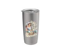 Retro Pasticcere Pun This Is How You Make Biscotti Cat Mom Bicchiere termico in acciaio inox doppia parete