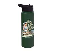 Retro Pasticcere Pun This Is How You Make Biscotti Cat Mom Stainless Steel Insulated Water Bottle