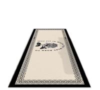 Retro Pattern Runner Rug Black White Bowknot Classical Design Non Slip Washable Carpet For Bedroom Corridor Decor(Color05,50x150CM)