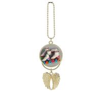 Retro pattini a rotelle colorato ornamento da appendere per specchietto retrovisore ciondolo regalo fortunato ornamento appeso divertente ciondolo auto per ufficio decorazione domestica in stile