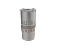 Retro Pechino Cina Bicchiere termico in acciaio inox doppia parete