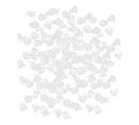 Retro per orecchini, 0,4 cm, retro per orecchini a perno, chiusure di sicurezza, in gomma, 200 pezzi di supporto per borchie sicure | manicotti forati per borchie e ciondoli