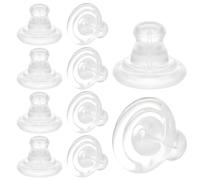 Retro per orecchini in silicone per orecchini a filo, chiusura posteriore per borchie/Droopy Heavy Comfort Gomme per orecchini a perno Tappi posteriori di sicurezza per donne uomini, 0.95 × 0.95 ×