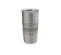 Retro Perugia Italia Bicchiere termico in acciaio inox doppia parete