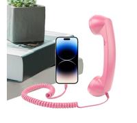 Retro Phone Adapter,Retro Type-C Comfortable Home Supplies with Microphone - Old Fashioned Phone | 7,87 x 2,36 x 1.18 in Living Room Bedside Bed Desk Offices School Hospital Travel