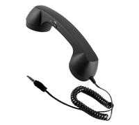 Retro Phone Handset - Classic Wired Telephone, Vintage Corded Handset | Ergonomic Headset Design with 35 mm Jack Compatible Device Audio Receiver for Desktop Laptop Smartphone Home School