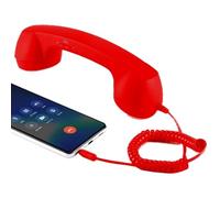 Retro Phone Handset - Classic Wired Telephone, Vintage Corded Handset | Ergonomic Headset Design with 35 mm Jack Compatible Device Audio Receiver for Desktop Laptop Smartphone Home School