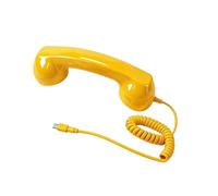 Retro Phone Handset for Cell Phone Type-C Clear Home Audio Handle Receiver | with Microphone Retro Handset for Cell Phone for Home, Classroom, School, , Christmas, Video Conferences, Conferenc