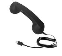 Retro Phone Handset - Jack Desk Accessory, Plug-In Cell Phone Handset | Classic Telephone Receiver for Meetings, Video Conferences, Calls, Computer, Laptop, Tablet, Office, Home, School, Travel,